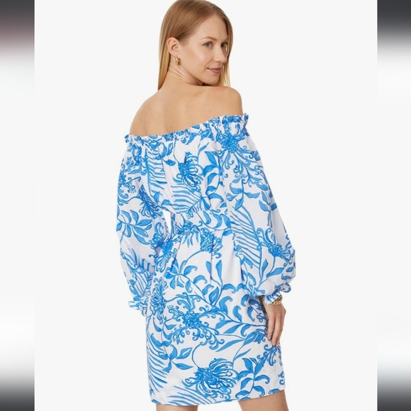 Lilly Pulitzer Jamielynn off the shoulder dress - Picture 5 of 6
